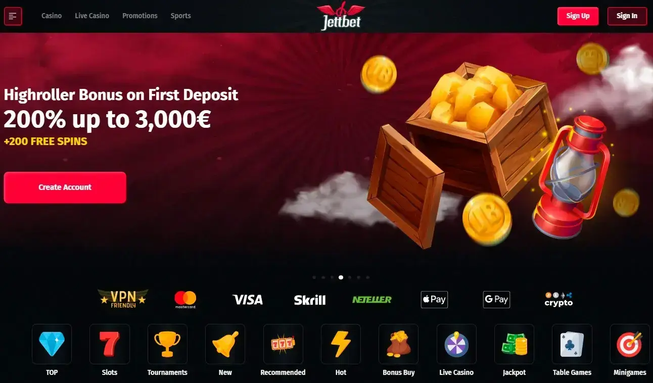 JettBet UK Casino & Sportsbook image 1